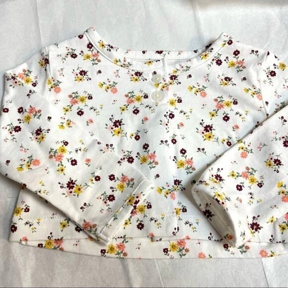 2-Piece Baby Girl Floral Bodysuit Dress & Cardigan Carter's Set 9 M - Picture 7 of 12